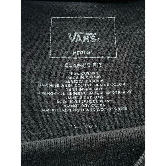 Vans T-Shirt Men’s Medium Black Classic Fit Skater Casual Summer - Picture 3 of 4